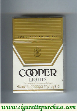 Cooper Lights Fine Quality Cigarettes